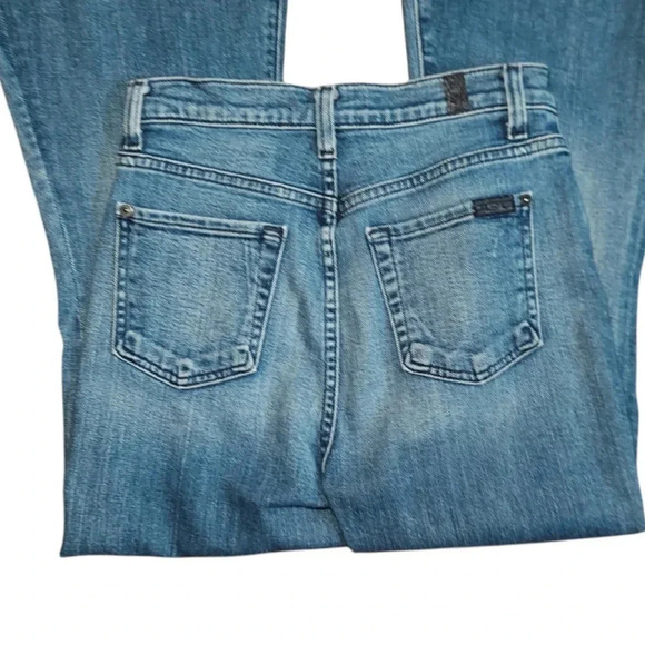 7 For All Mankind 5% Cashmere High-Waist Mega Flare Jeans - Picture 4 of 8